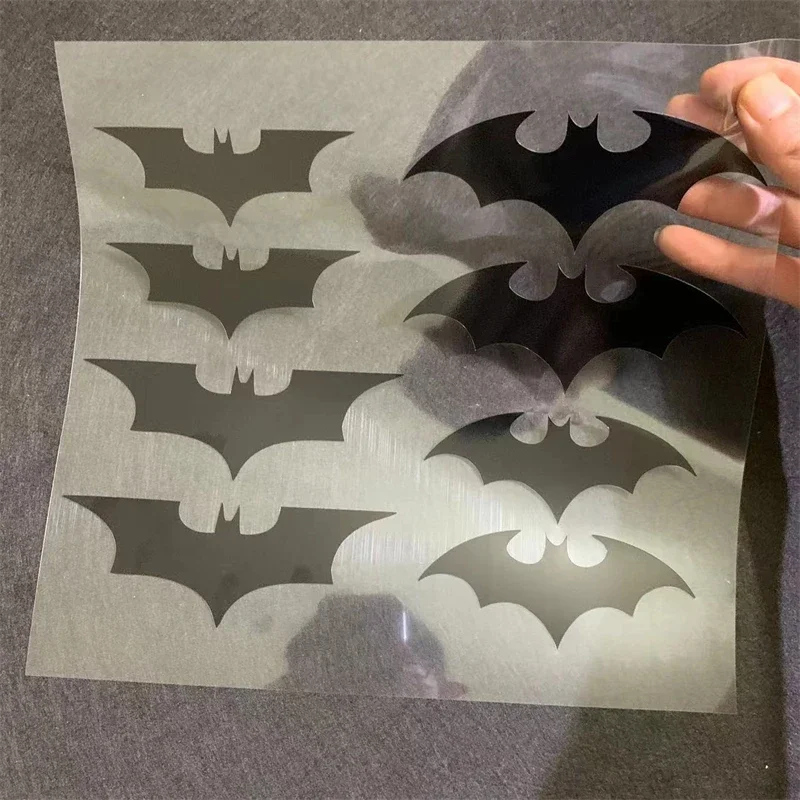 

8 шт./компл., наклейки на автомобиль с летучей мышью, значок с летучей мышью, этикетка с хвостом, стильная этикетка, боковое украшение, модификация, крышка, царапины, водонепроницаемые наклейки с летучей мышью