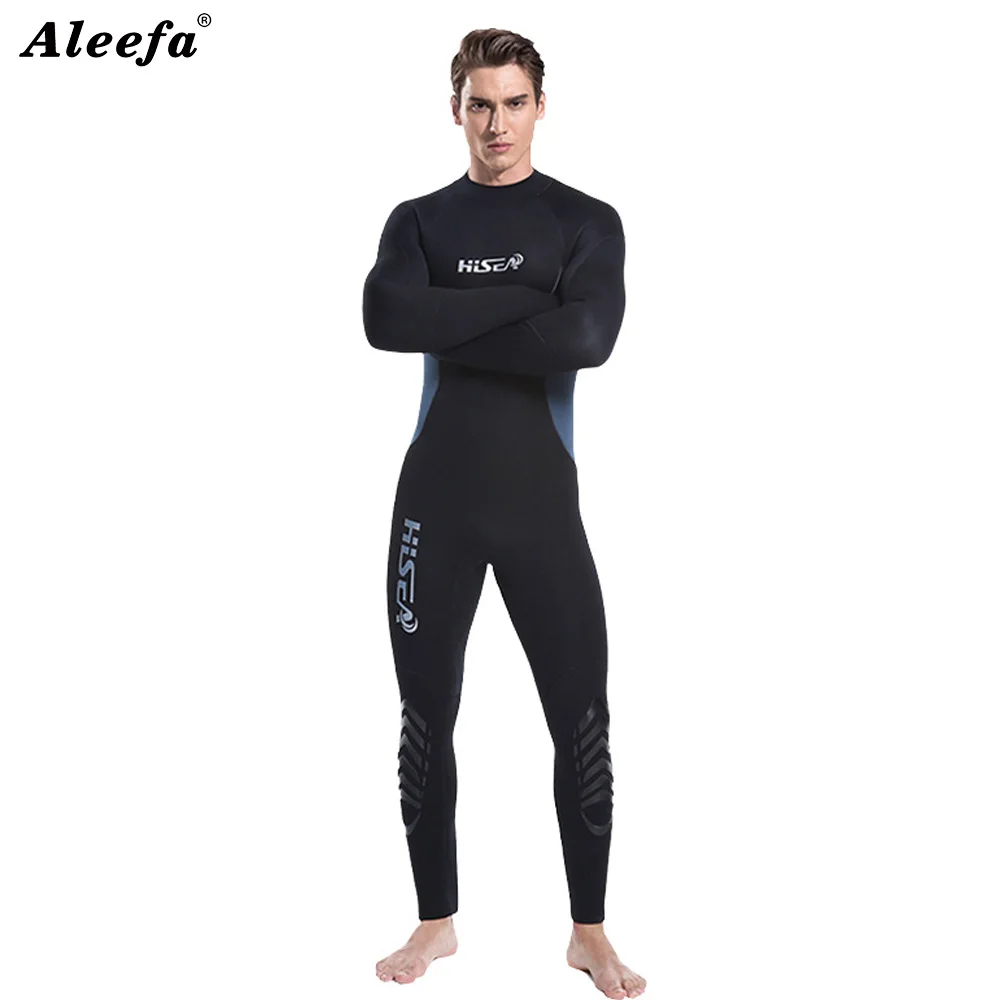 

Men Wetsuit 5mm Neoprene Sleeve With Zipper One Piece Diving Suit Freediving