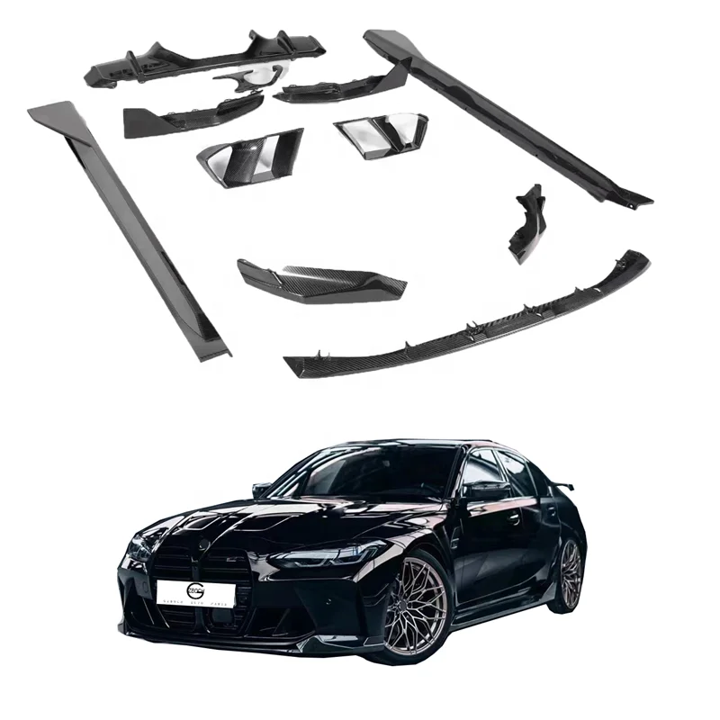 

Dry Carbon Fiber MP Kits For M3 M4 G80 G82 G83 facelift MP Front lip Air Vents Side skirt Diffuser Rear Splitter
