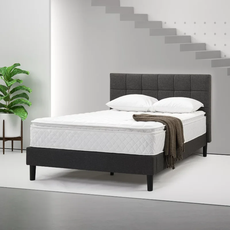 

Zinus Dream Pillow Top 10" Hybrid of Comfort Foam and Pocket Spring Mattress, Queen bedroom furniture matress