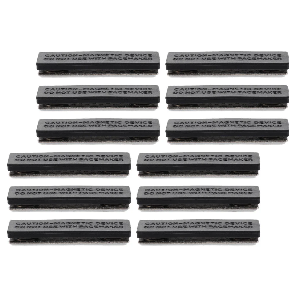 Магнитные держатели для бейджей пластиковые черные