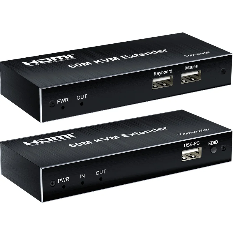 

HDMI KVM-удлинитель с поддержкой Cat5e/6 Rj45, 60 м