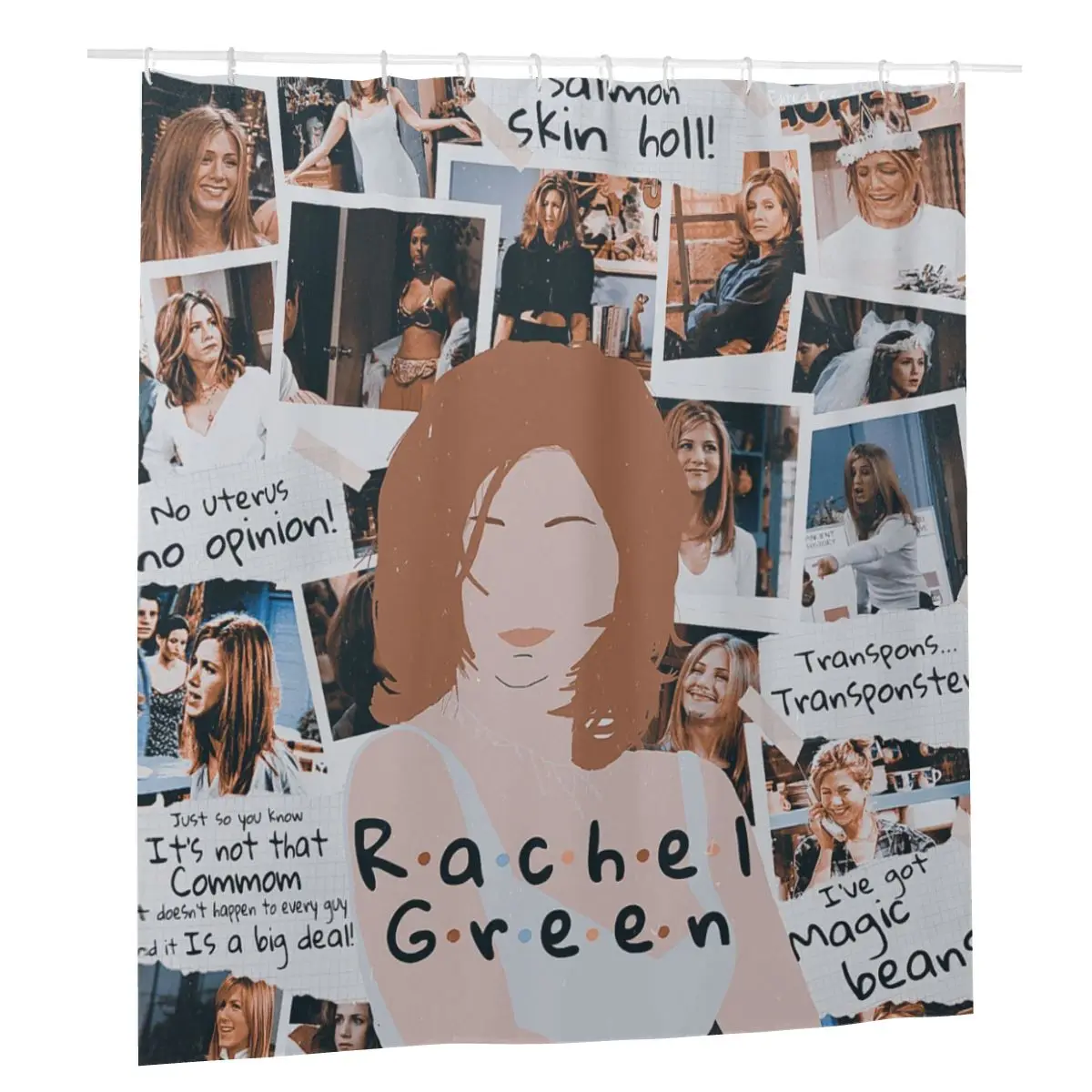 

Friends TV Show Shower Curtain Polyester Waterproof Washable Bath Curtains American Rachel Bathtub Fashion Curtains for Home