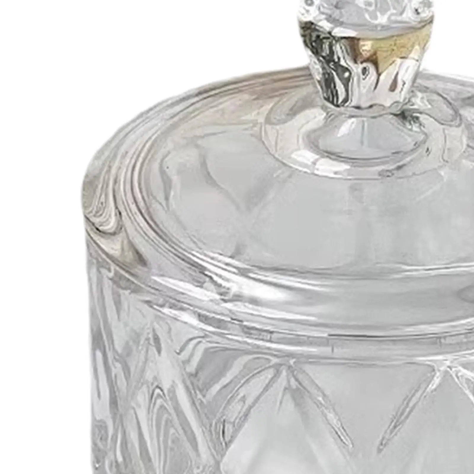 Candy Sweet Jar Vanity Jewelry Box Storage Sugar Bowl Clear Dish for Kitchen Wedding Birthday Restaurant Dining Table