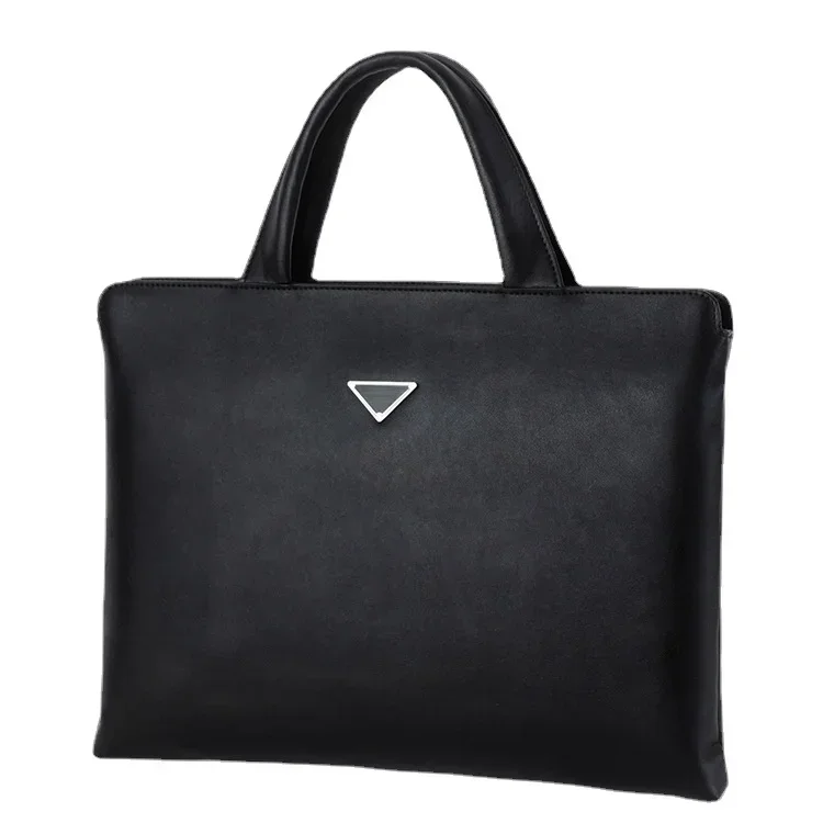 

Мужская сумка, модная кожаная сумка через плечо для мужчин, деловой портфель для ноутбука 14, 15 дюймов, Повседневная вместительная сумка, портфель