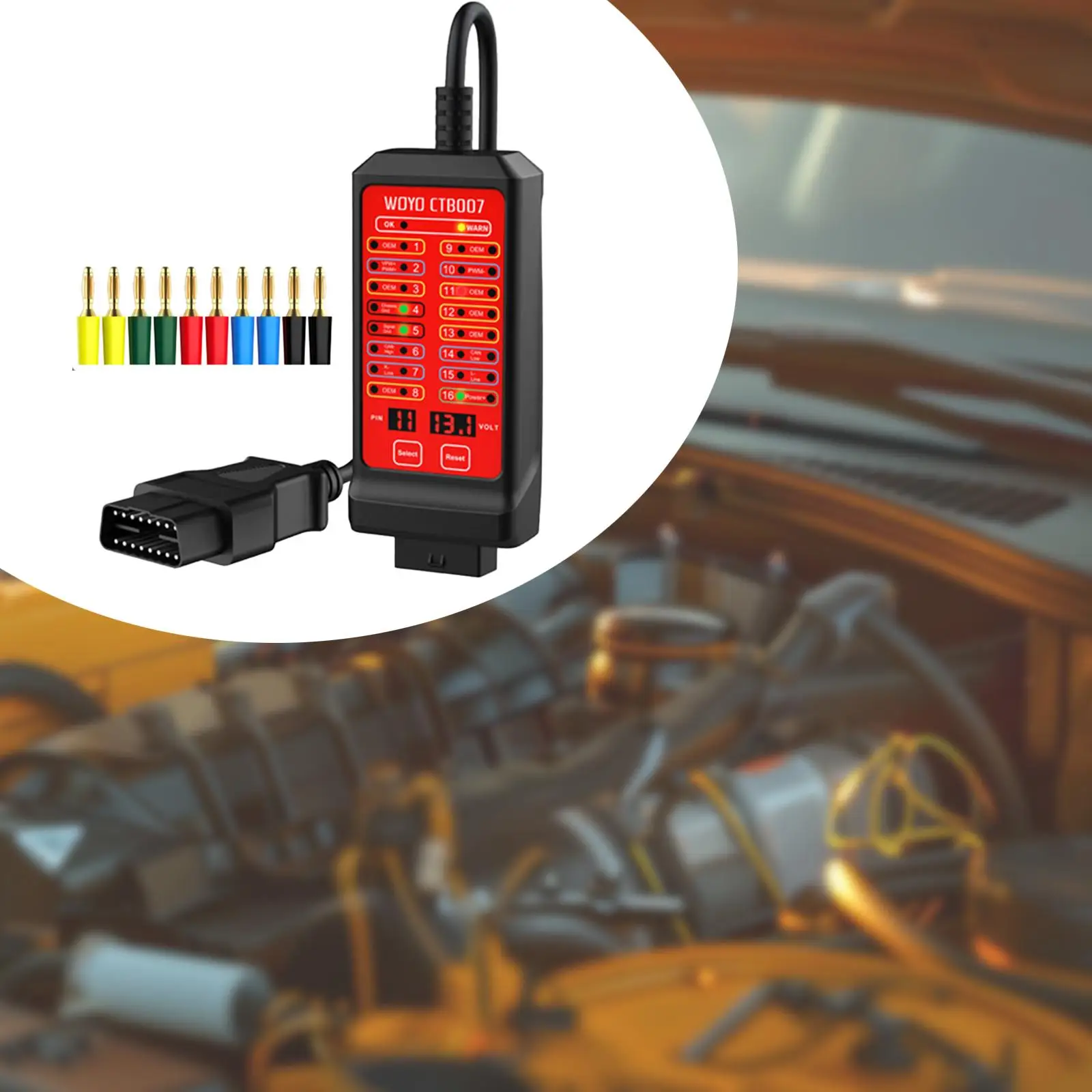 12 В 24 консервный тестер с 27-дюймовым кабелем портативный детектор связи Dlc