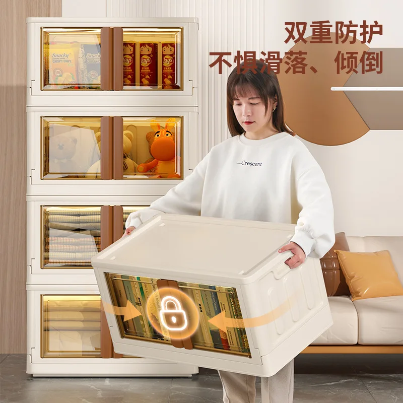 

Детский пластиковый шкаф для одежды, органайзер, прозрачная складная коробка для хранения, коробка для хранения одежды и книг