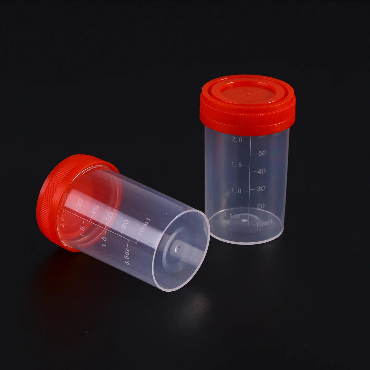 

20 Pcs Urine Specimen Cups Containers Lids Sterile Specimen Cups Clear Container Lid Cover Pee Cup