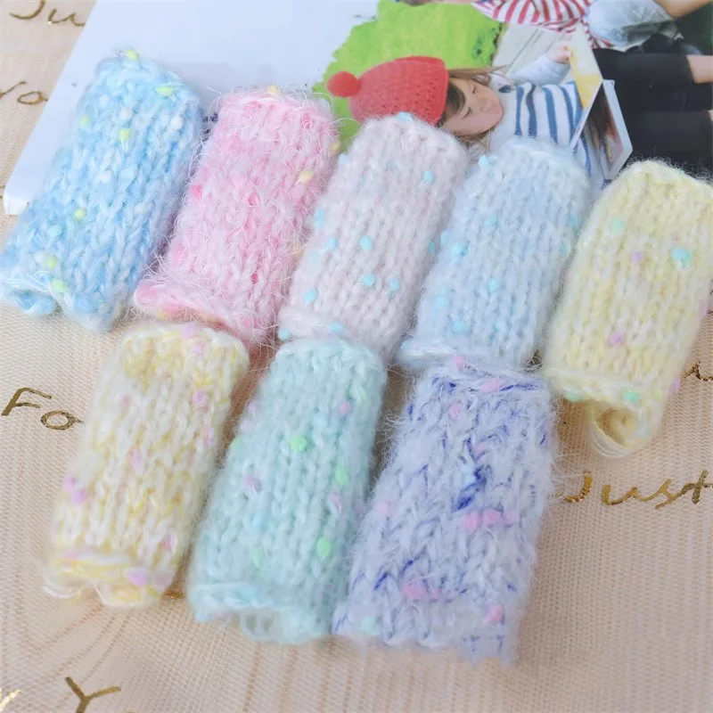 50 г/рулон разноцветная шерстяная пряжа