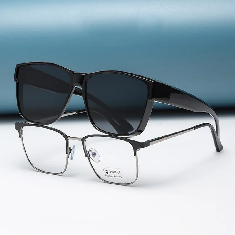 

Polarized Sunglasses UV400 Night Vision Outdoor Driving Fishing Sports Goggles Women Men Fit Over Myopia Prescription Glasses