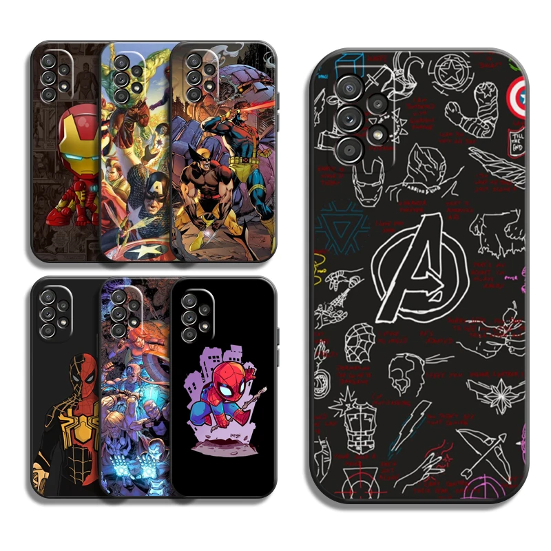 

Marvel Spiderman Iron Man Phone Cases For Samsung Galaxy S22 S20 FE S20 Lite S20 Ultra S21 S21 FE S21 Plus Ultra Coque Soft TPU