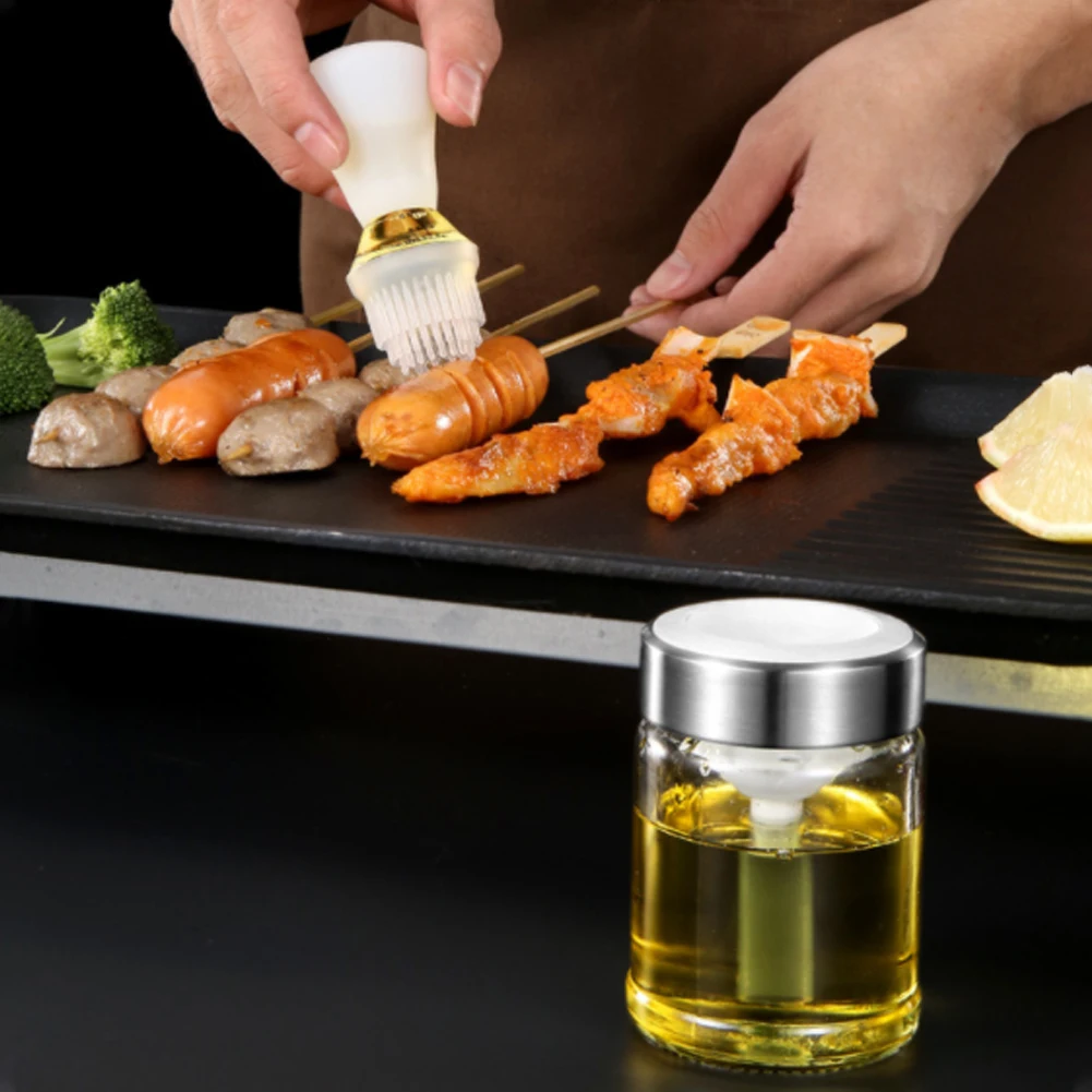 

Kitchen Oil Bottle BBQ Tools Barbecue Grill Oil Honey Brush Baking Pastry Pancake Oil Brushes Kitchen Baking Acces