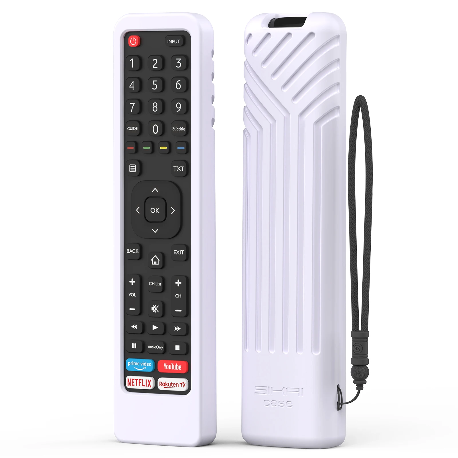 

Silicon Remote Case for Hisense-TV-Remote Control EN2BI27H EN2A27 4K LED HD UHD Smart TV ERF2K60H Cover Kids-Friendly Anti-Slip