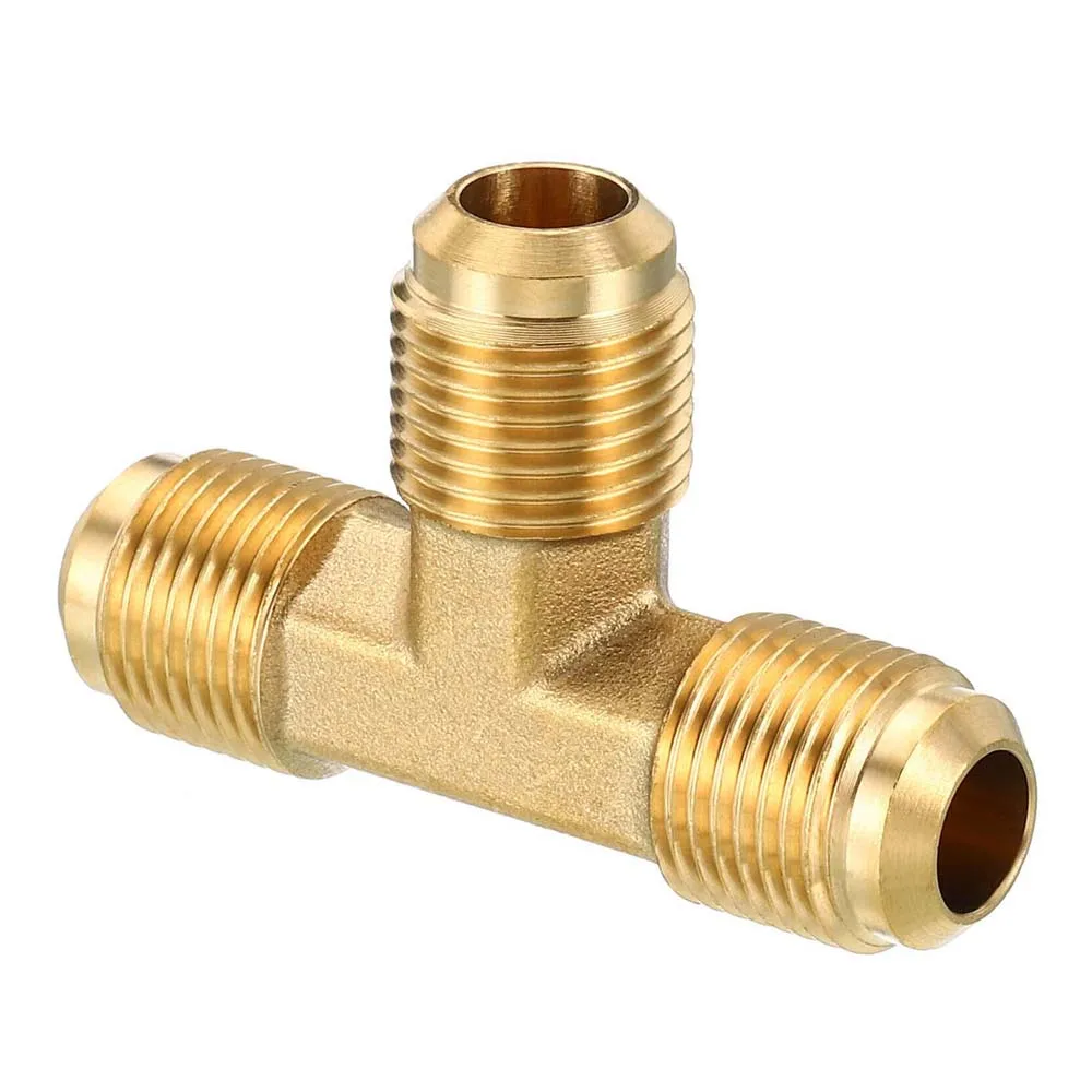 Тройник для кондиционера T Male 1/4 3/8 1/2 3/4 Flare SAE 45 градусов Фитинг 3-ходовой Hvac Lng