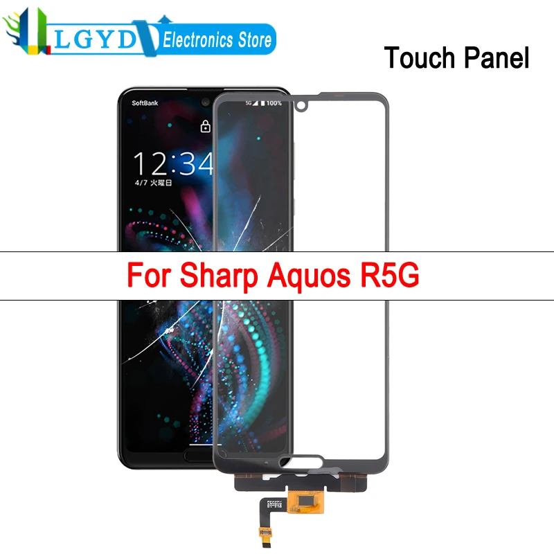 Фото Сенсорная панель для Sharp Aquos R5G, дигитайзер сенсорного экрана, запасная часть №1