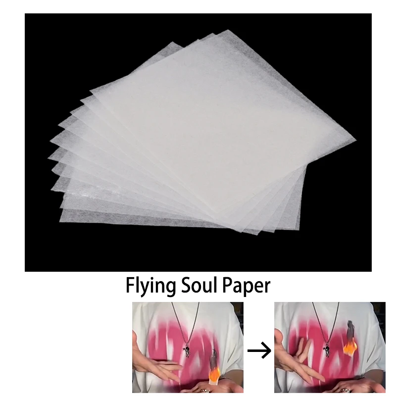 10 PCS Magic Flying Soul Paper Fire Magic Tricks Prediction Pen Close Up Magia Illusions Stage Magic Props Accessories
