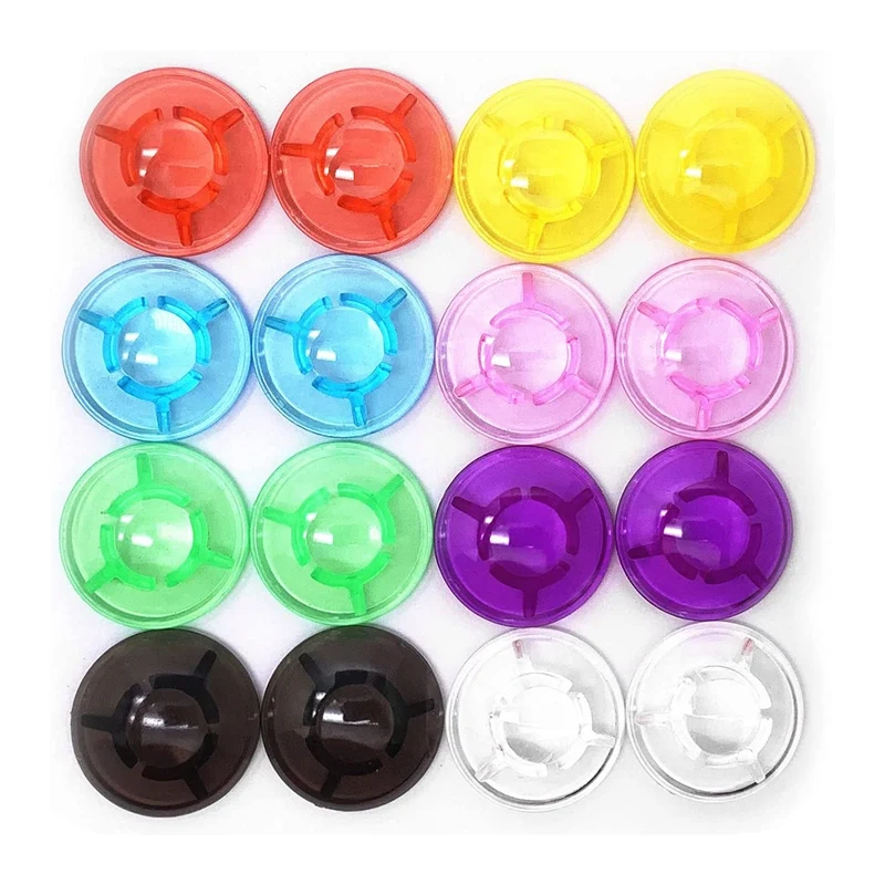 

16 Pack Multi Colors Mushroom Style Guitar Effect Pedal Footswitch Toppers Foot Nail Cap Guitar Effect Pedal Cap