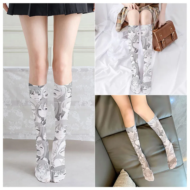 1 пара носки до середины икры с 3D-принтом |