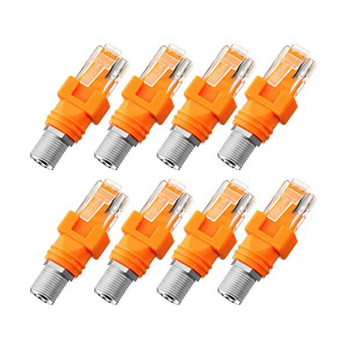 

8 шт., стандартный коаксиальный разъем RJ45 в F