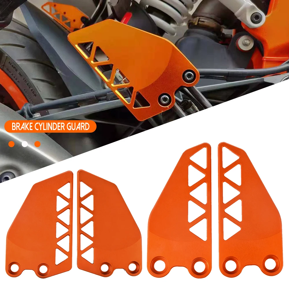 

Передняя и задняя защитная крышка на пятке, защита тормозного цилиндра для Duke 125 250 390 DUKE 2017 2018 2019 2020 2021 2022 CNC 2023