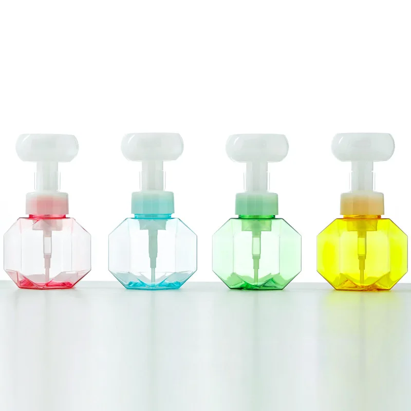 

Flower Shape Foam For Soap Dispenser Foaming Pump Plastic Bottle Travel Shower Gel Foam Pump Bottle For Bathroom