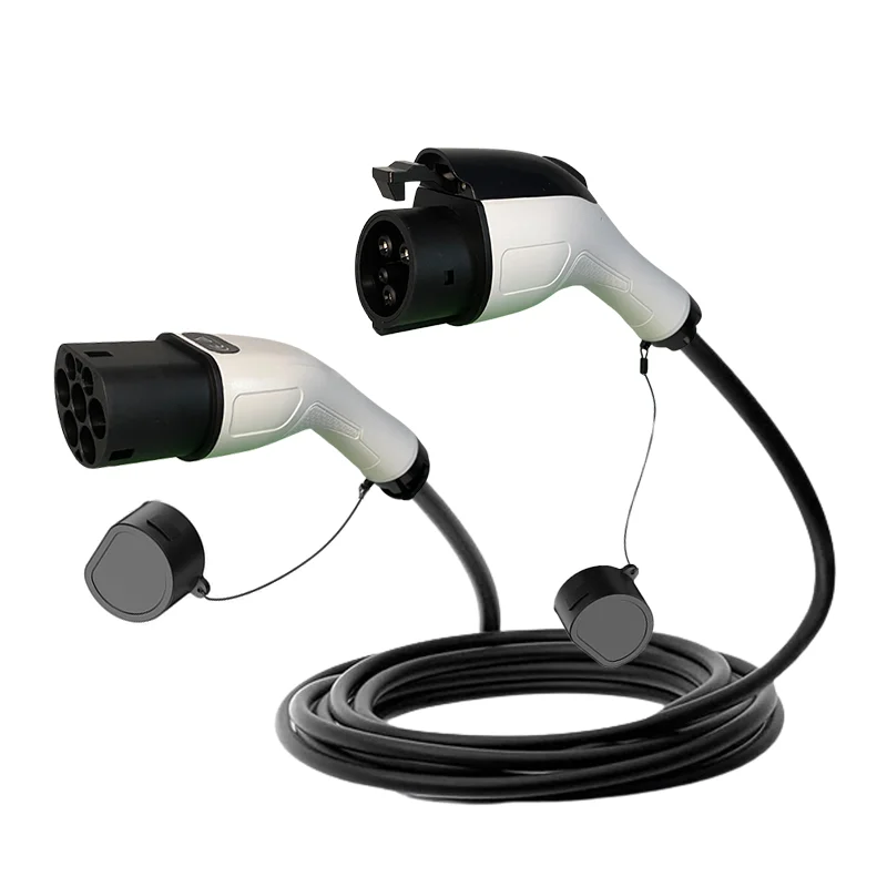 

Кабель для зарядки электромобилей FITMPH Type 2–Type 1, удлинительный шнур для электромобилей и PHEV, общественная зарядная станция 32A, 7200 Вт, с портативной сумкой