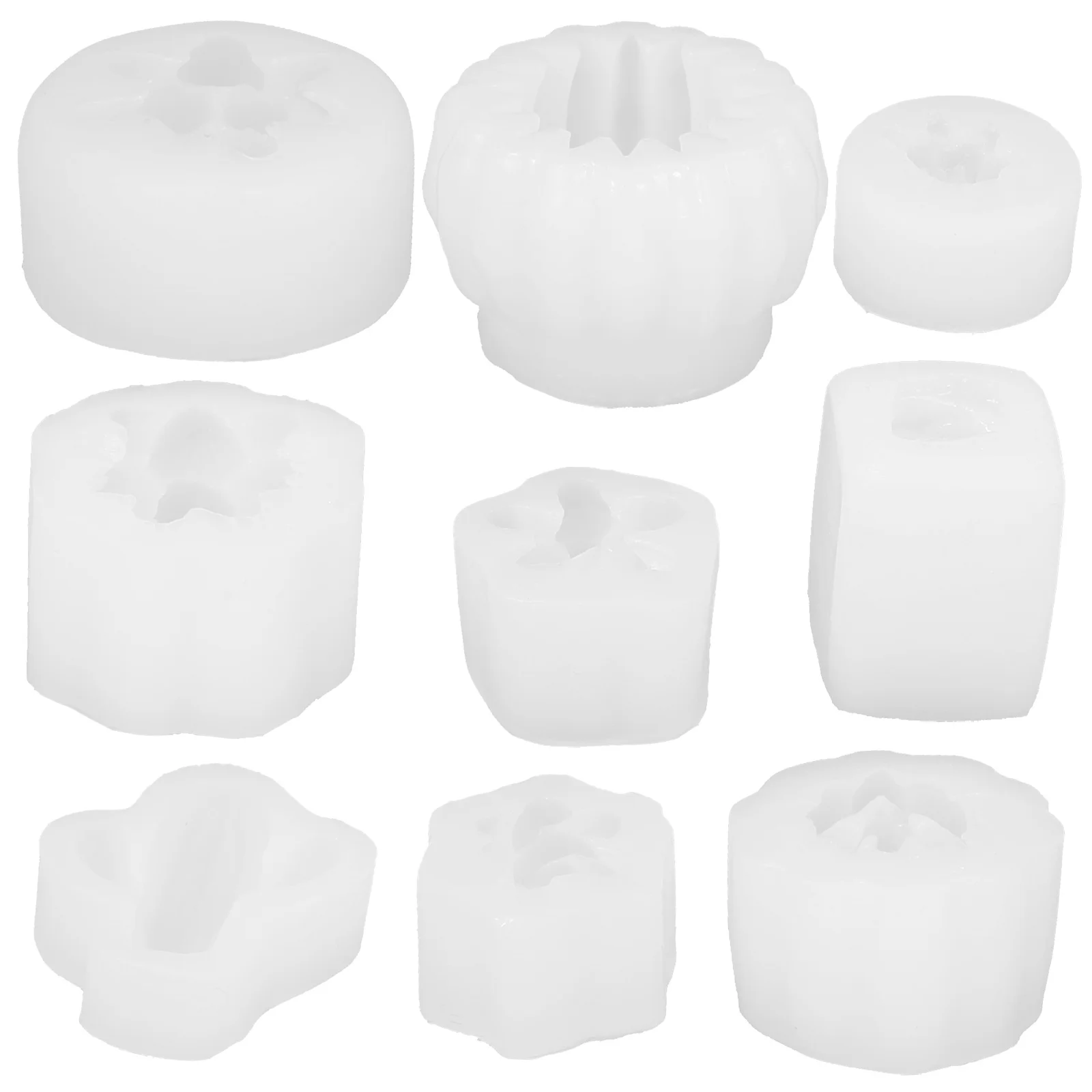 

9 Pcs Silicone Mold Making Tools DIY Soap Molds The Flowers Handcrafting for Candles Silica Gel Wax Epoxy