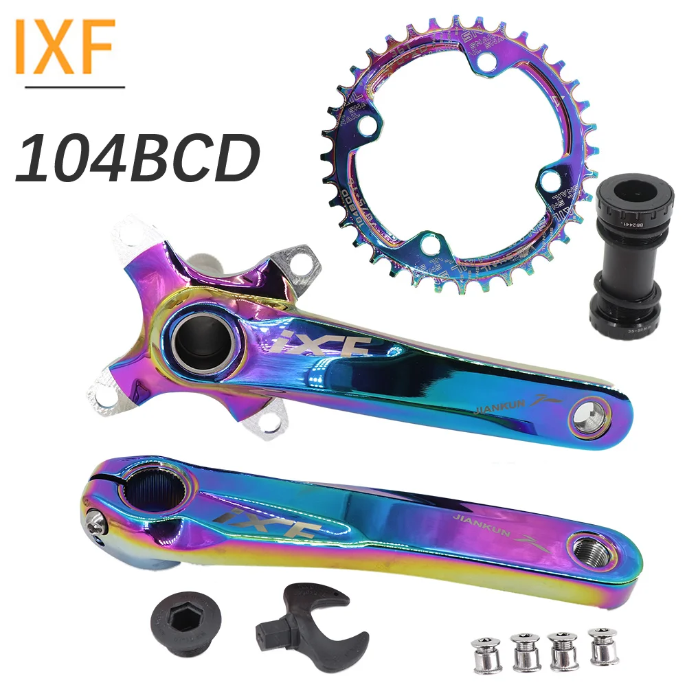 IXF MTB Crankset 104BCD Bike Crank 170mm Snail Chainring 32t