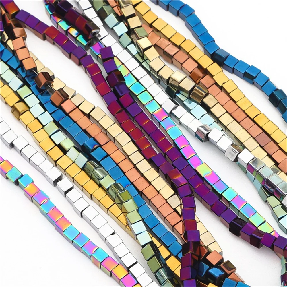 

Бусины из гематита, 8 цветов, 3 мм, 4 мм