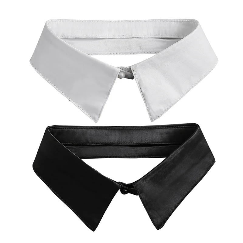 

Накладной воротник для женщин и взрослых, съемный отворот, рубашка, накладной воротник, модная однотонная накладная блузка, ожерелье, аксессуары для одежды