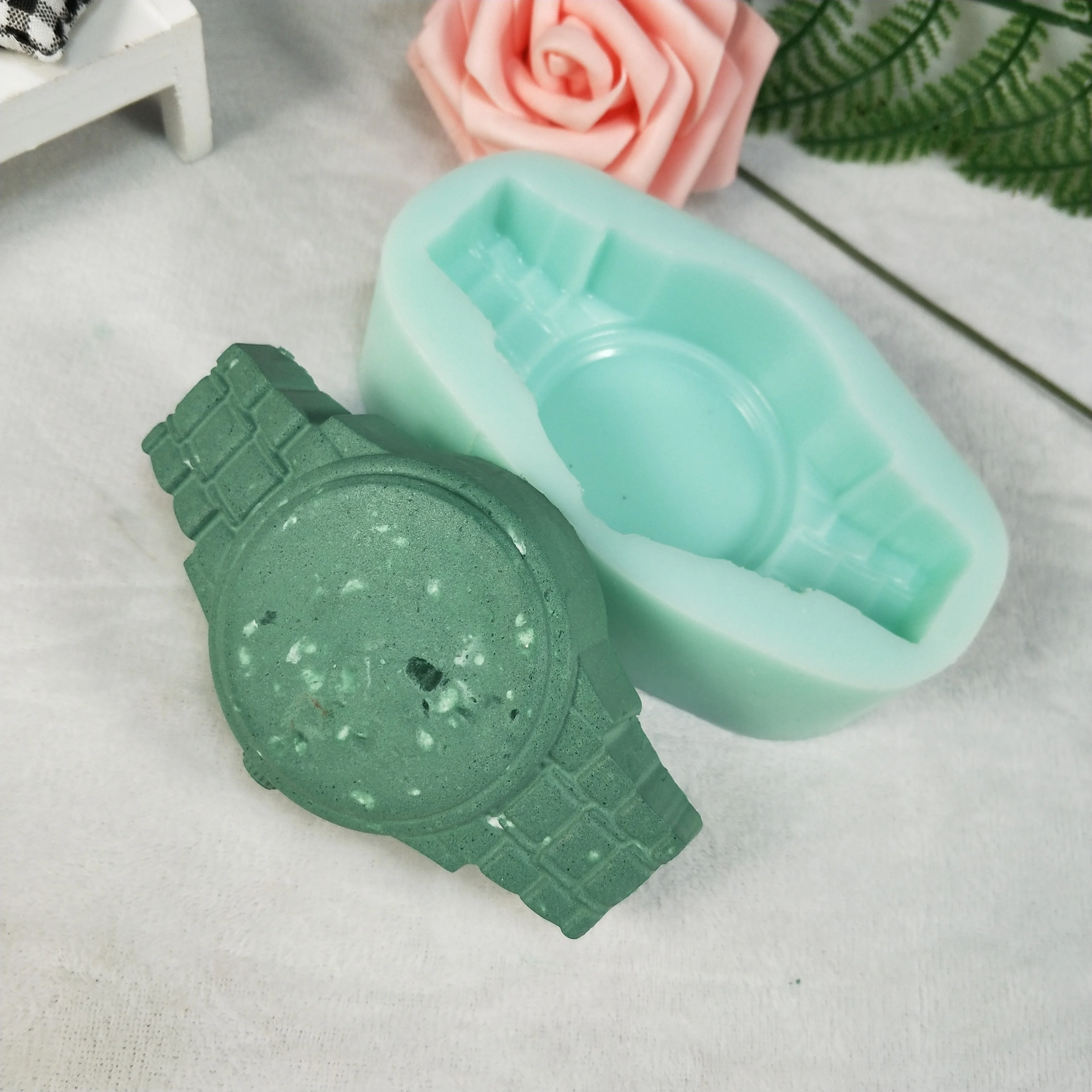 

QT0254 PRZY Watch Soap Molds Silicone Mold Watch molds soap making Clay Resin Gypsum Chocolate...