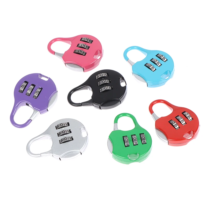 

Кодовый замок, однотонный цвет, компактный, с цифровым кодовым паролем, для безопасности и путешествий, для багажа, тренажерного зала