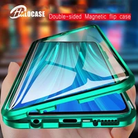 metal magnetic case for samsung a71 a51 a32 a12 a21s a22 a52 a70 a50 a31 s21 s22 m32 m31 m21 double sided glass adsorption case