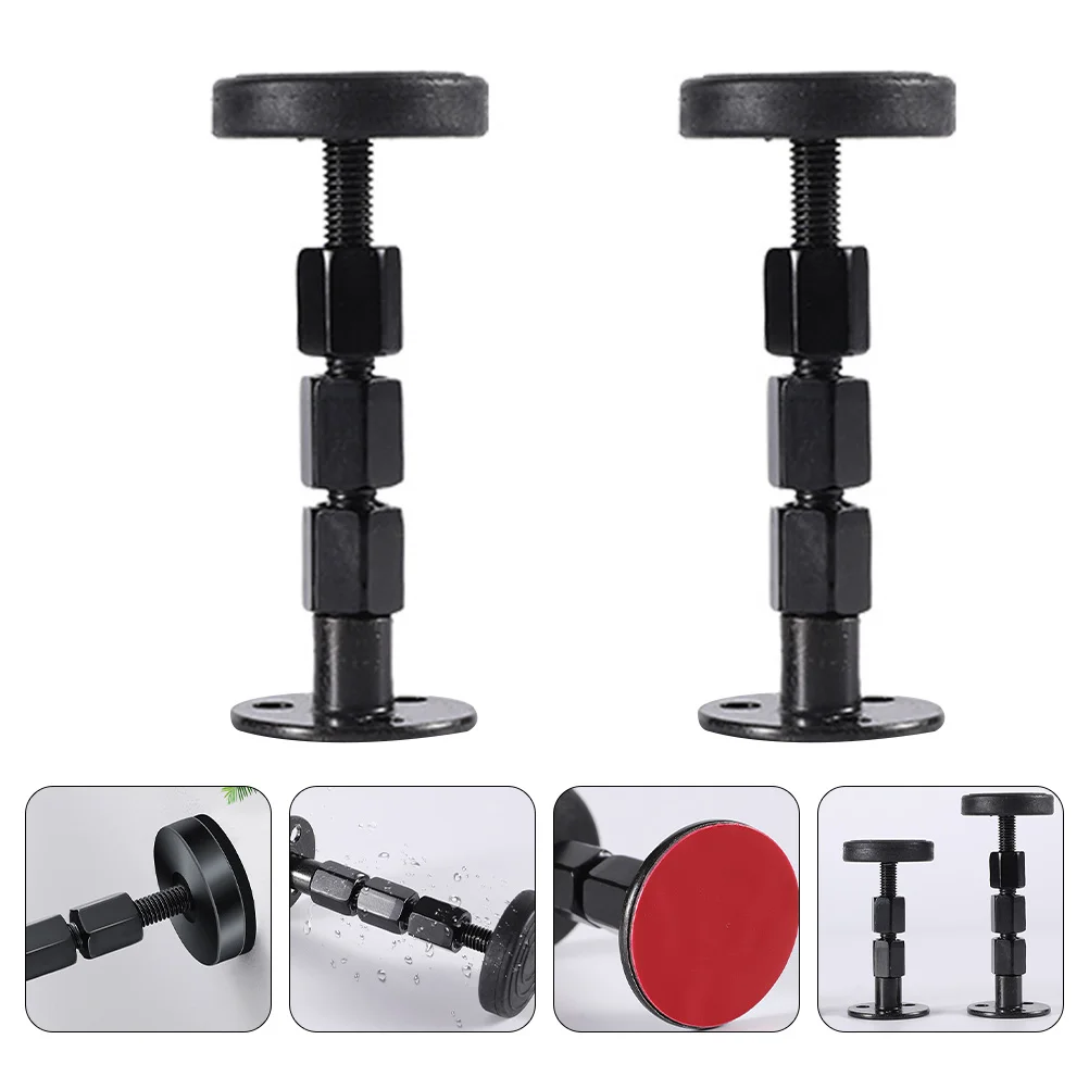 

2Pcs Practical Bed Stabilizer Home Adjustable Fixer Furniture Support Tool Black