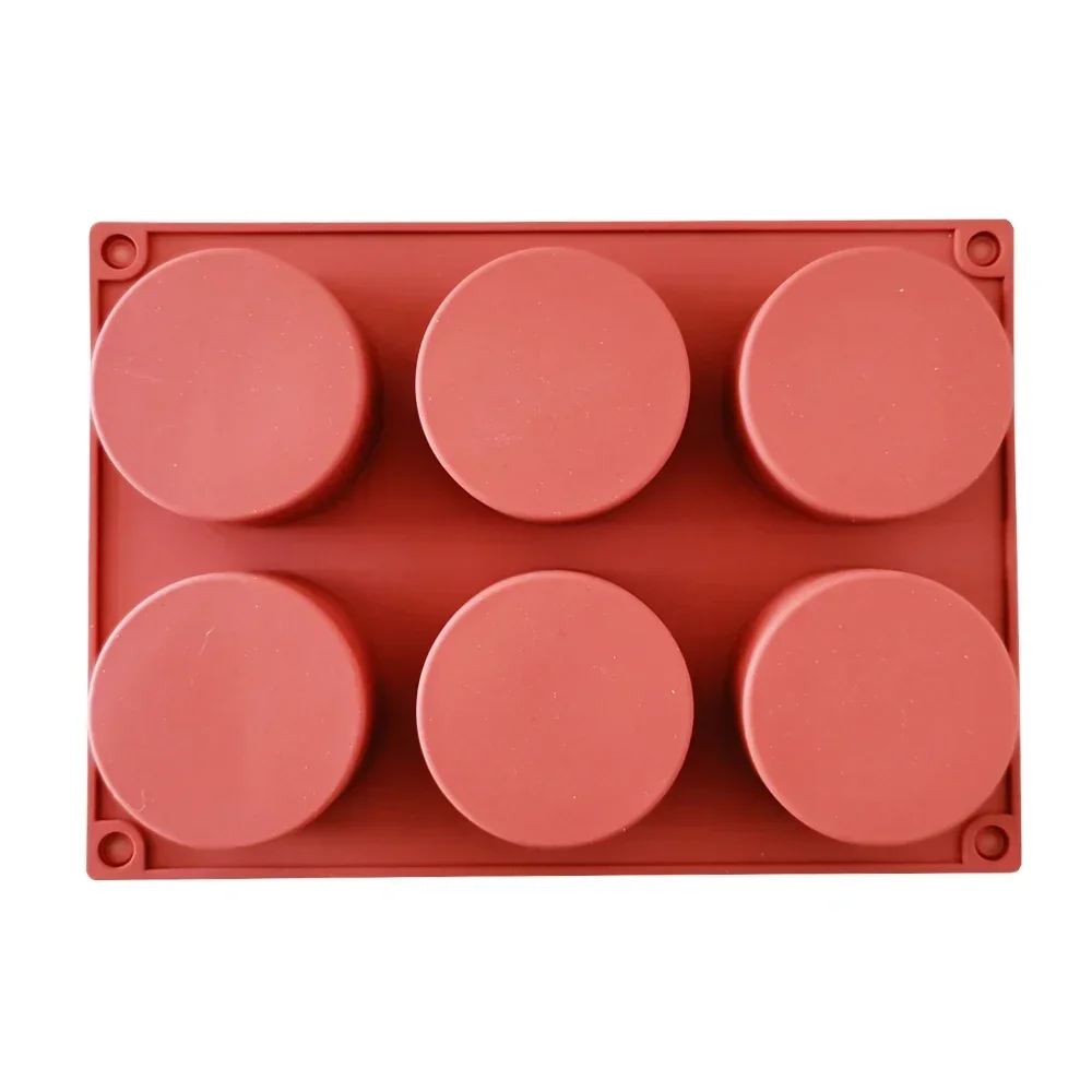 

Силиконовая форма для торта 6-камерная цилиндрическая