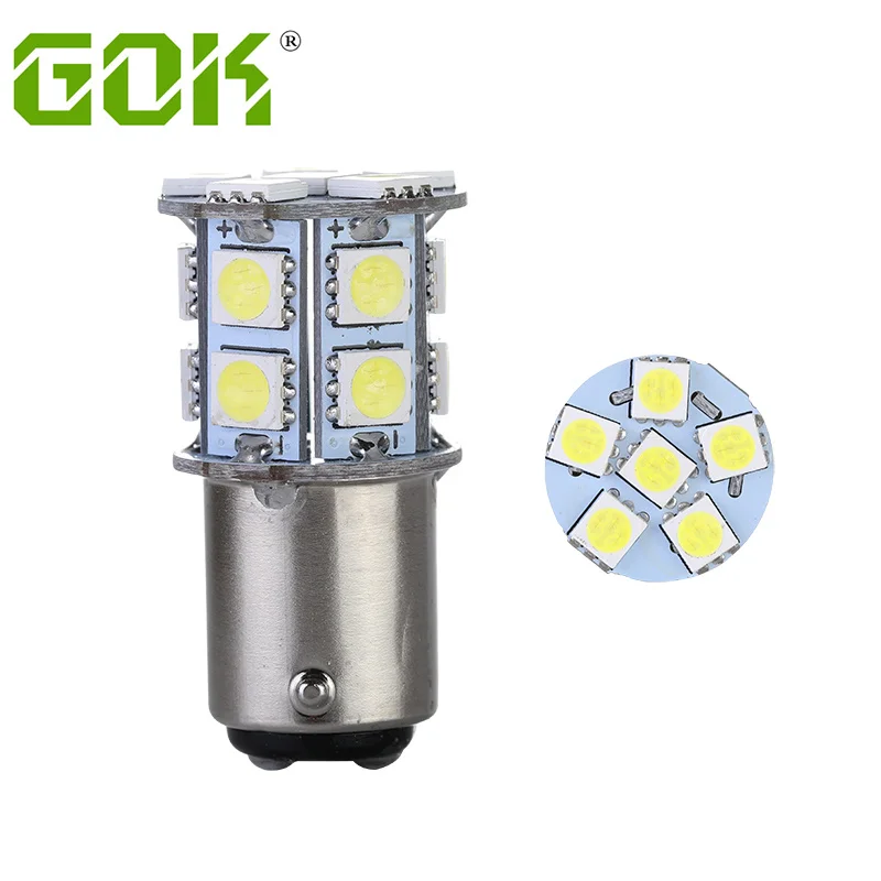 

100pcs For Car Boats Replacement White 18SMD BA15D Cabin Marine Boat LED Interior Lights Bulb 1004 1076 1142 12V 14V 4000K 6000K