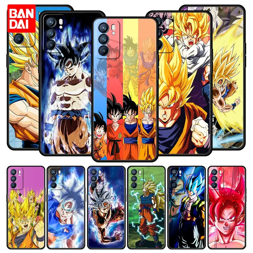 

Dragon Ball Goku Anime Manga Case for Oppo A3s A5s A9 A15 A31 A52 A53 A54 A74 A93 A94 F19 Pro 4G Silicone Funda Luxury Cover