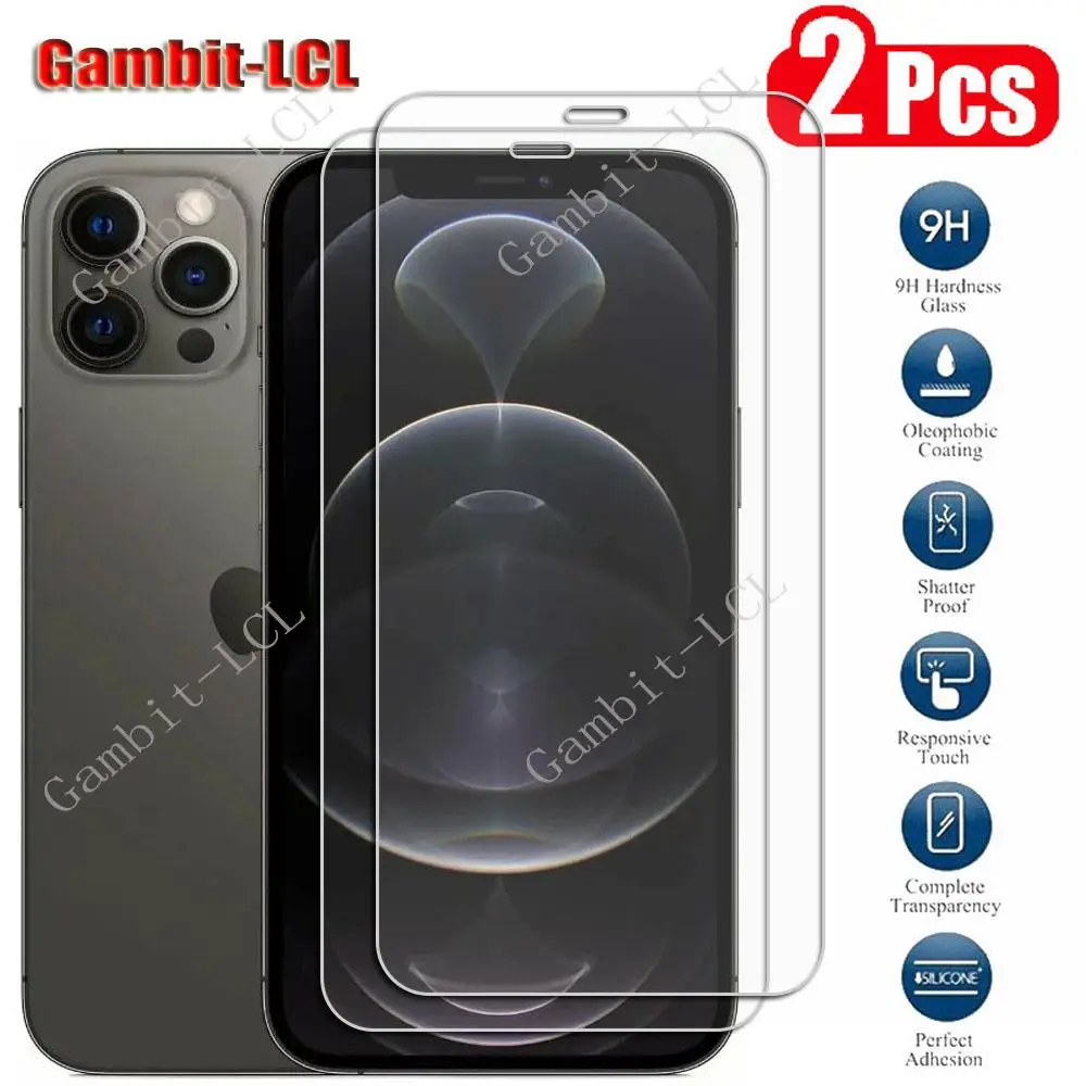 2 шт. Оригинальное закаленное стекло для Apple iPhone 12 Pro Max iPhone12 12mini iPhone12Pro 12PRO Защитная пленка для экрана