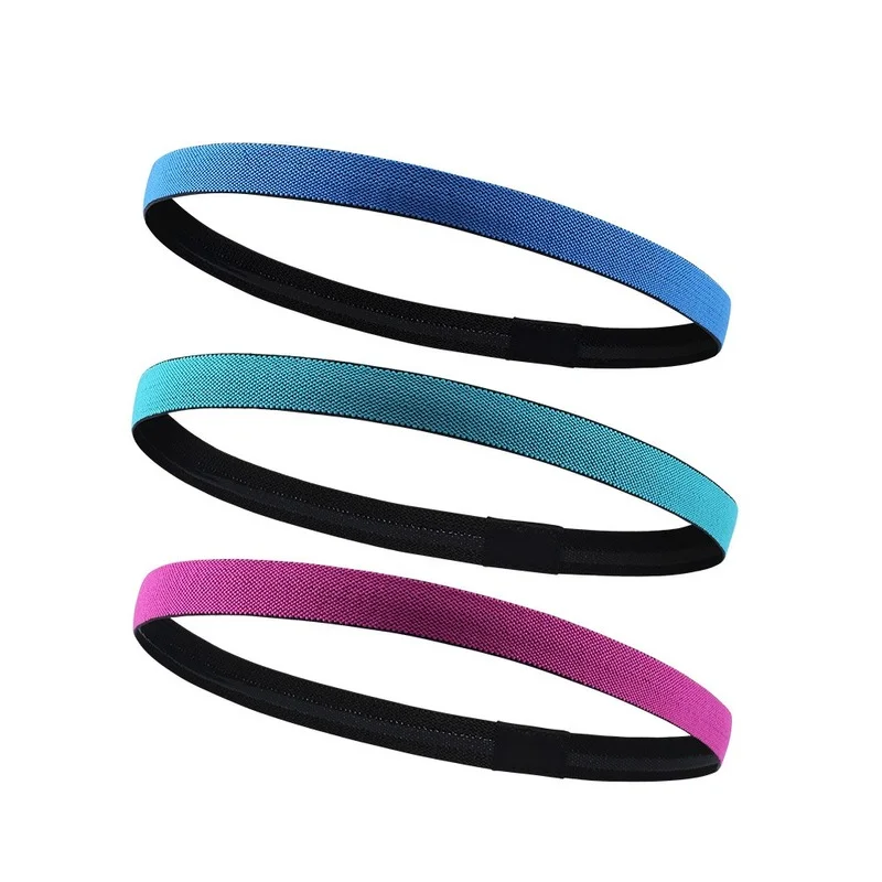 

1Pcs Simple Unisex Sports Hairband Non-Slip Silicone Strip Sweat Guide Elastic Headbands Yoga Running Fitness Hair Accessories