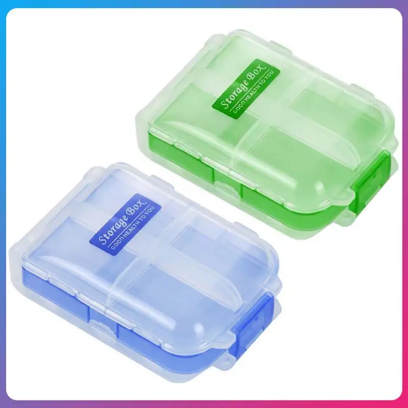

Organizer Pill Box Moisture-proof Sealed Multi-pack Storage Box Travel Container Weekly Pillbox Medicine Tablet Dispenser
