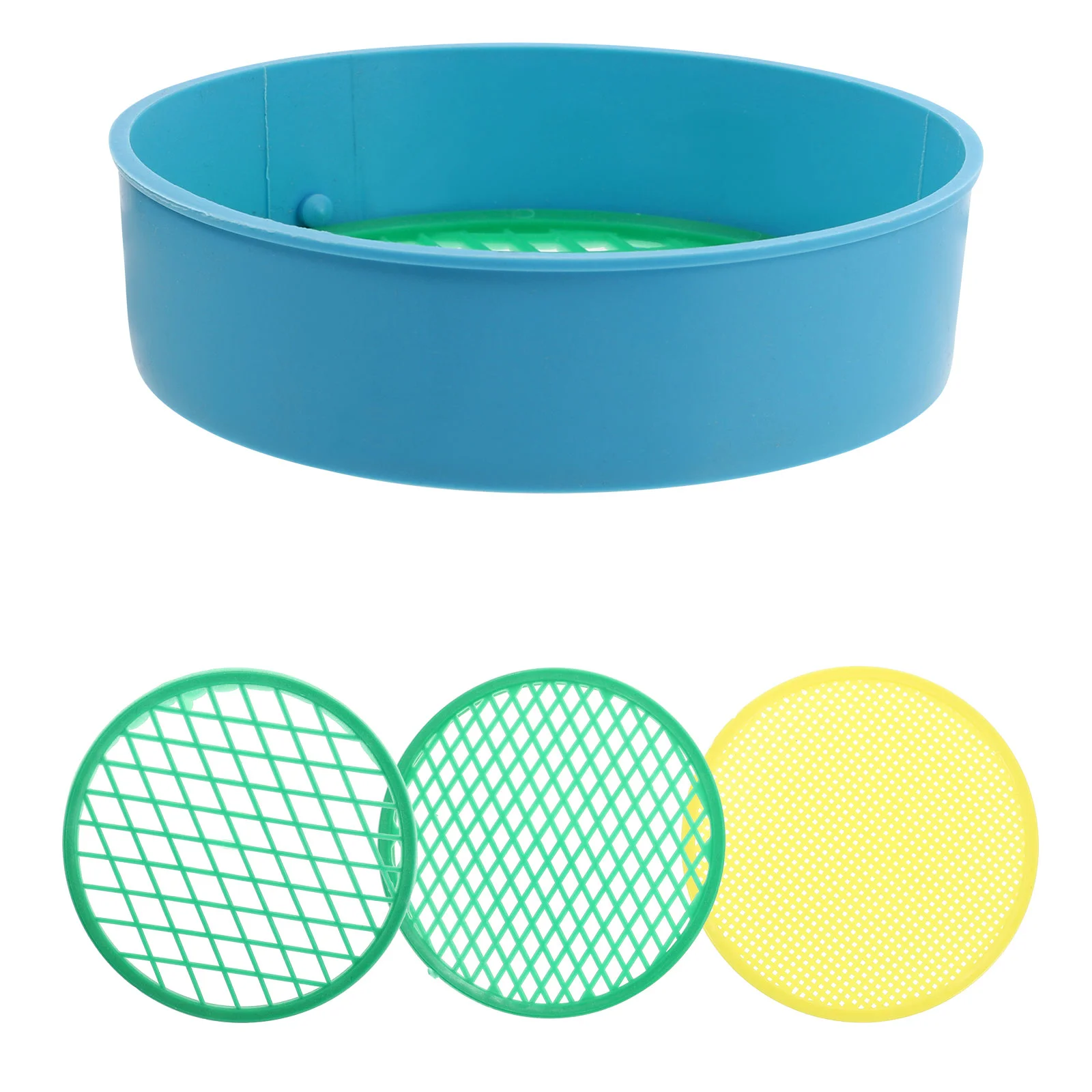 

Sand Sifter Beach Toys Sieves Kids Toy Strainersifting Sieve Pan Gardencolorful Set Can Watering The Soil Mesh Screen Treasure