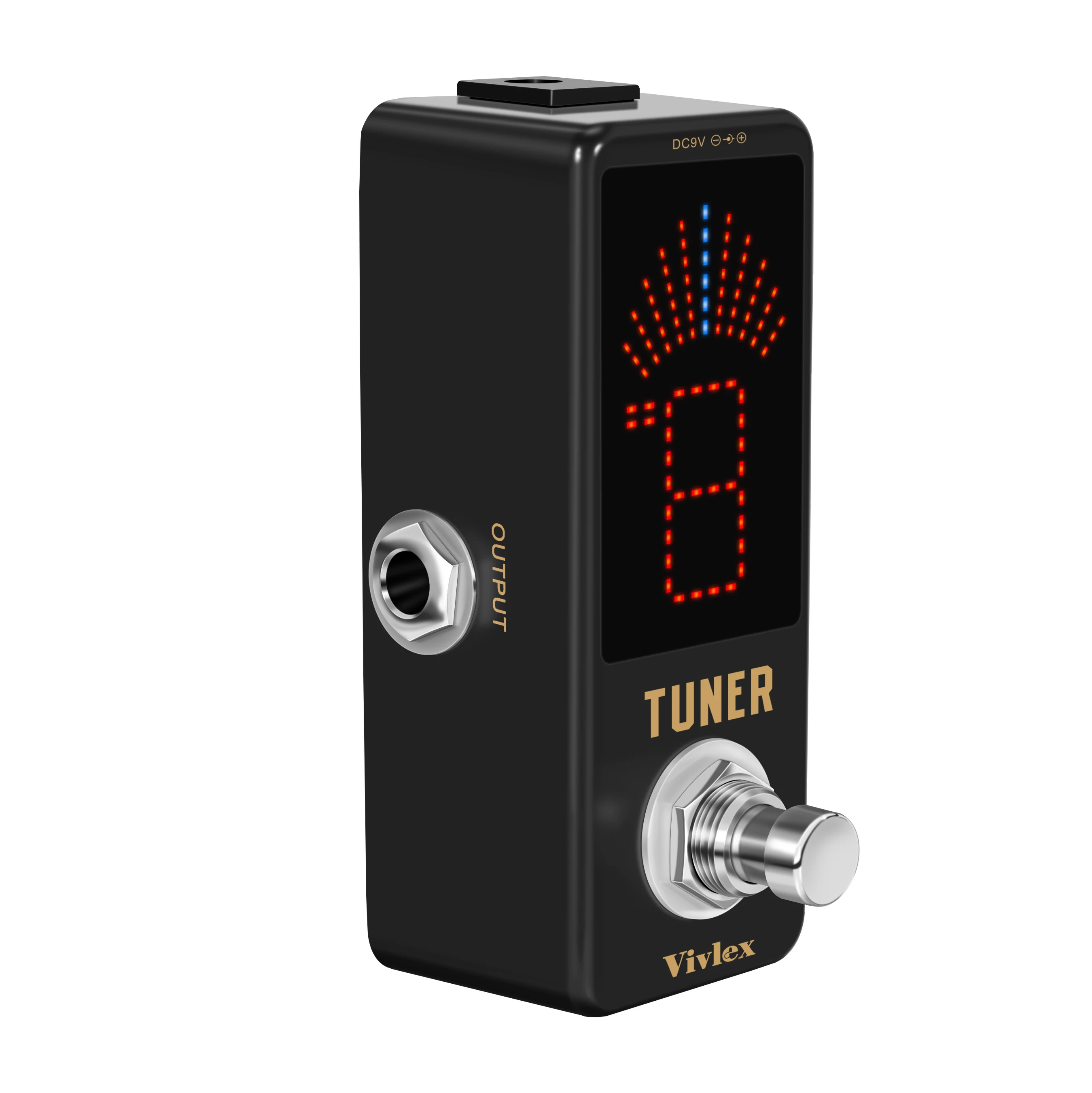 Vivlex LT-910 Guitar Tuner Pedal High Precision Guitar Chromatic Tuner Pedals For Electric Guitars True Bypass Full Metal Case