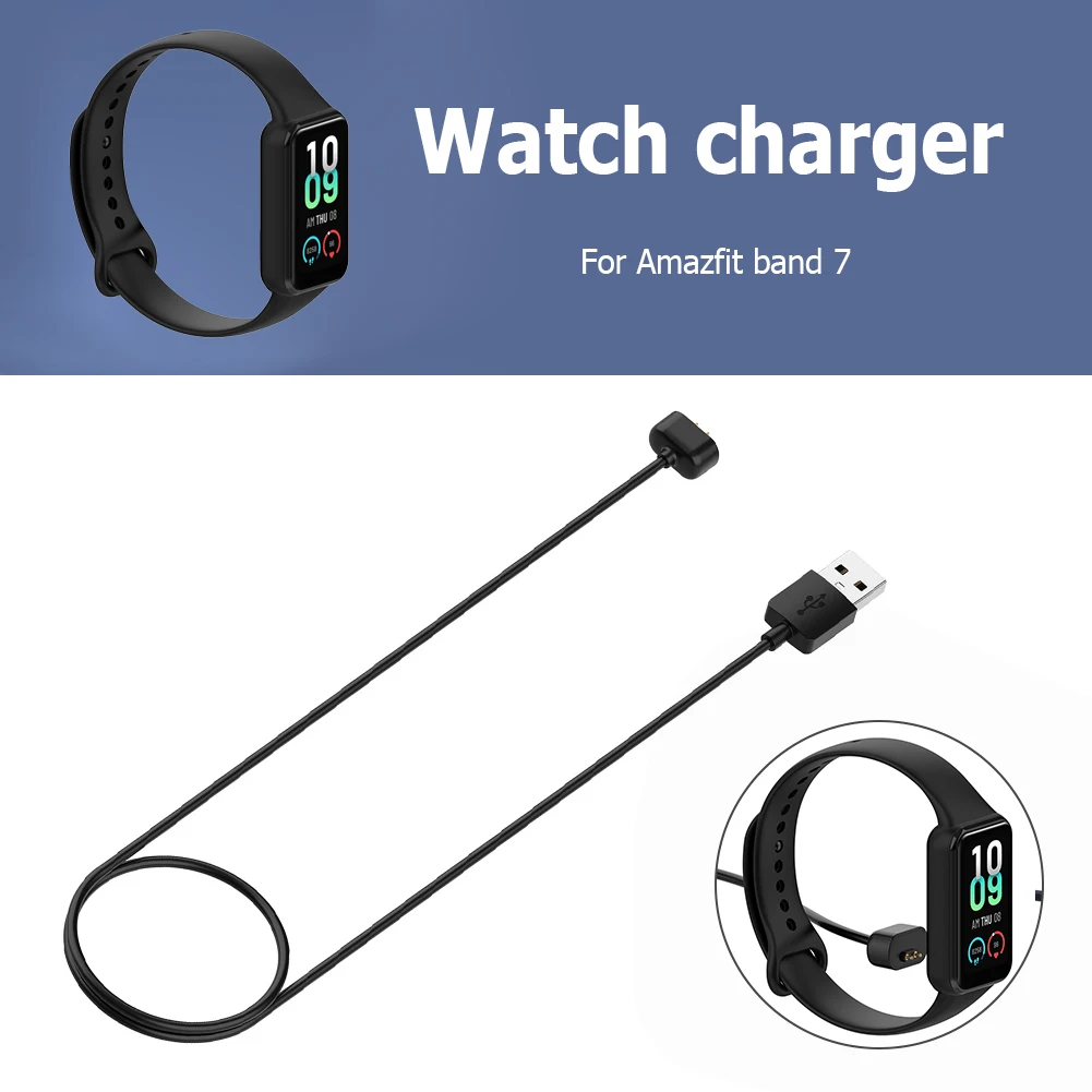 Зарядный кабель USB для Amazfit Band 7, сменный Магнитный шнур питания для смарт-часов Huami Amazfit Band 7
