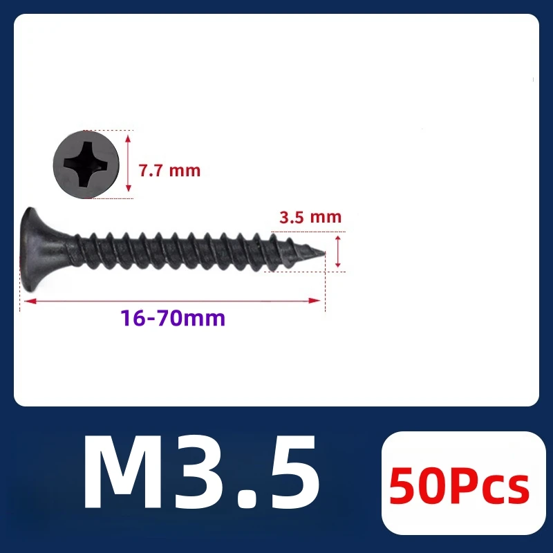 

PHI M3.5 черные винты для дерева QWBD-01