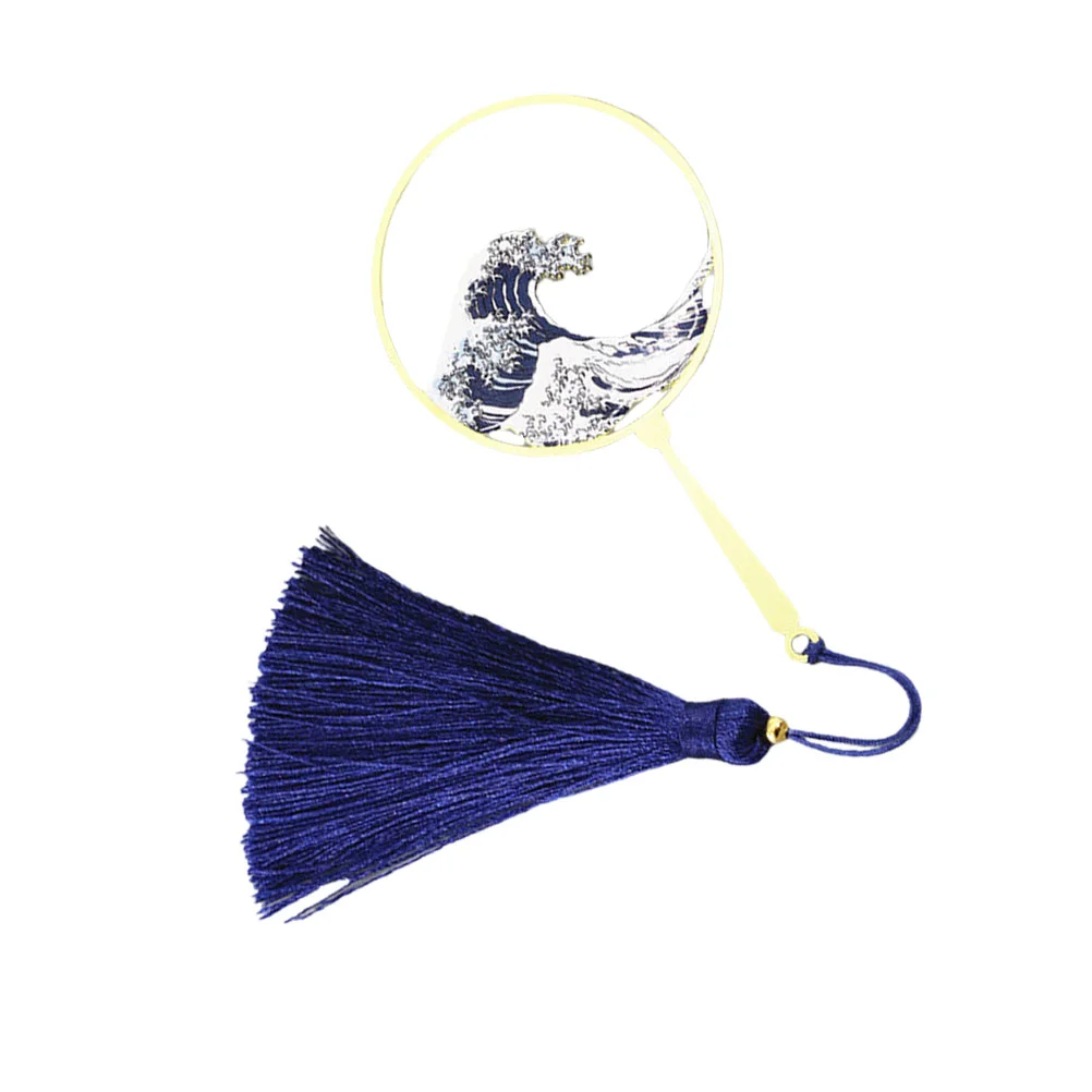 

Bookmark Bookmarks Tassel Wave Japanese Decor Hanging Party Favors Gift Style Ornament Steel Stainless Marker Craft Book Page
