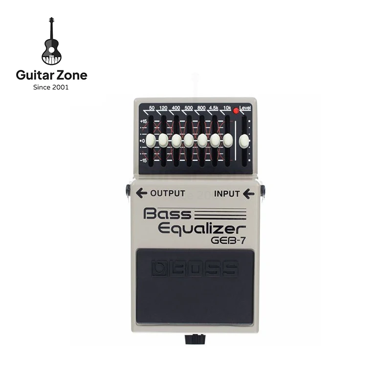 BOSS GEB-7 Bass Equalizer Professional EQ Effects Pedal, 7-B