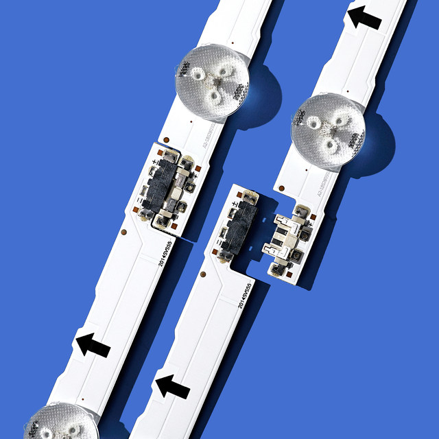 12 Pieces/set 55"LED strip for samsung TV UA55J5088A 2014SVS55 D4GE-550DCA-R3 D4GE-550DCB-R3 5 LEDs+7 LEDs