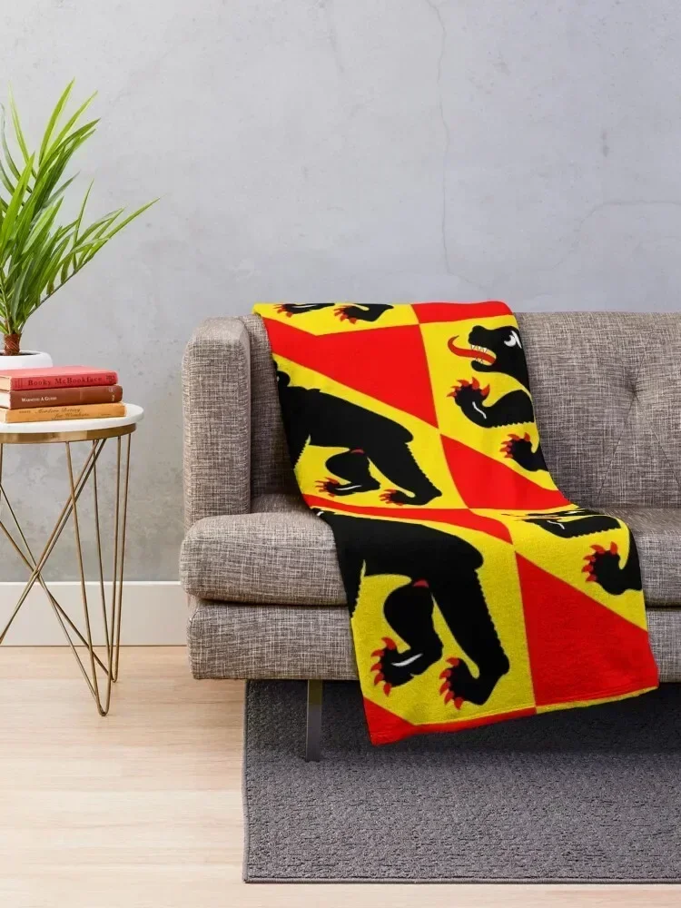 Одеяло с флагом Берна Кантона милые клетчатые одеяла для волос декоративные