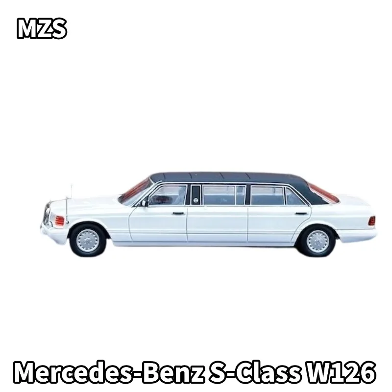 Фото Предзаказная модель автомобиля MZS 1:64 S-Class W126 TRASCO 1000SEL из литого сплава, коллекционная игрушка для мальчиков, подарок для друзей. №1