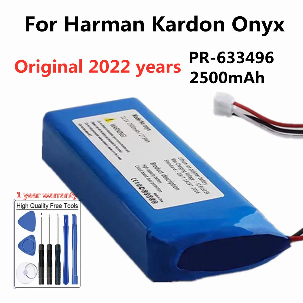 

2022 Original Battery For Harman Kardon Go Play Onyx Mini JBL Charge 3 2+ 2 Plus 2016 Flip Pulse Xtreme 2 3 4 5 Speaker Battery